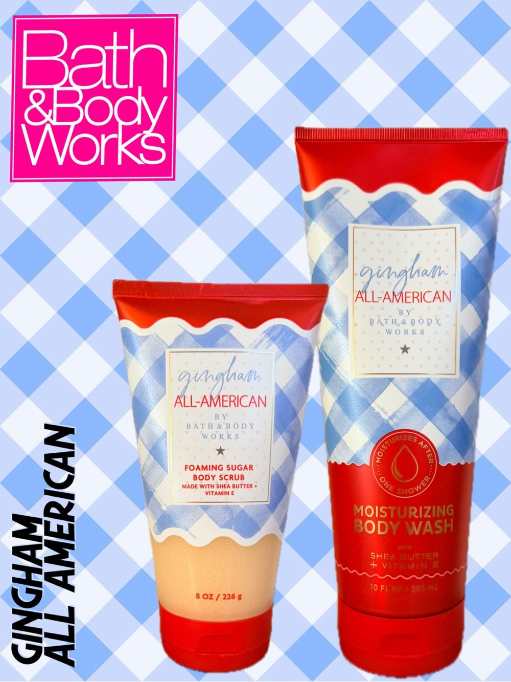 BATH & BODY WORKS 2PC Bundle -
Gingham All American